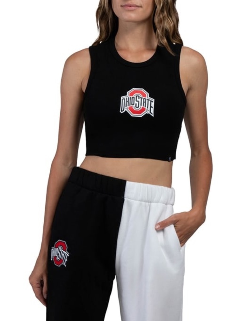 Hype and Vice Ohio State Buckeyes Cut Off Crop Tank – Black – Size S